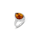 Load image into Gallery viewer, Silver Web Honey Ring