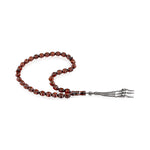 Load image into Gallery viewer, Caribbean Cherry Amber 33 Beads Rosary Diamond Cut 4