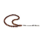 Load image into Gallery viewer, Baltic Cherry Amber 33 Beads Rosary Round Cut Faceted