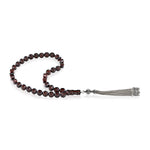 Load image into Gallery viewer, Caribbean Cherry Amber 33 Beads Rosary Diamond Cut 3