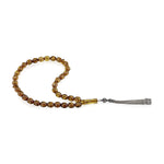 Load image into Gallery viewer, Caribbean Honey Amber 33 Beads Rosary Diamond Cut 4