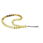 Load image into Gallery viewer, Caribbean Insect Amber 33 Beads Rosary Round Cut