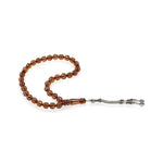 Load image into Gallery viewer, Baltic Honey Amber 33 Beads Rosary Round Cut Faceted 1