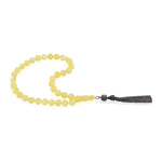 Load image into Gallery viewer, Baltic White Amber 33 Beads Rosary Round Cut
