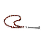 Load image into Gallery viewer, Caribbean Cherry Amber 33 Beads Rosary Diamond Cut 4
