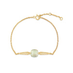 Load image into Gallery viewer, Frozen Lake Square Cut Green Bracelet