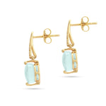 Load image into Gallery viewer, Frozen Lake Square Cut Blue Earrings
