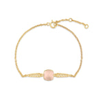 Load image into Gallery viewer, Frozen Lake Square Cut Pink Bracelet