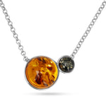 تحميل الصورة إلى عارض المعرض، قلادة عسل قوس الفضة