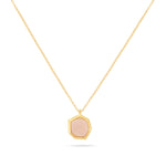 Load image into Gallery viewer, Raw Cut Hazy Pink Necklace