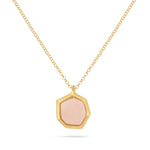 Load image into Gallery viewer, Raw Cut Hazy Pink Necklace