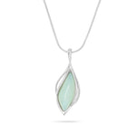 Load image into Gallery viewer, Silver Storm Aqua Pendant