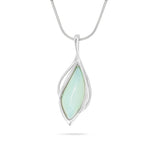 Load image into Gallery viewer, Silver Storm Aqua Pendant