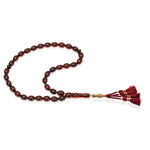 Load image into Gallery viewer, Caribbean Cherry Amber 33 Beads Rosary Olive Cut