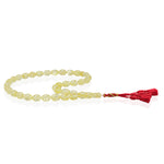 Load image into Gallery viewer, Baltic Lemon Amber 33 Beads Rosary Olive Cut
