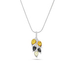 Load image into Gallery viewer, Ash Leaf Tricolor Pendant - Koraba