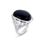 Load image into Gallery viewer, Cliff Oval Onyx Ring - Koraba