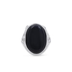 Load image into Gallery viewer, Cliff Oval Onyx Ring - Koraba