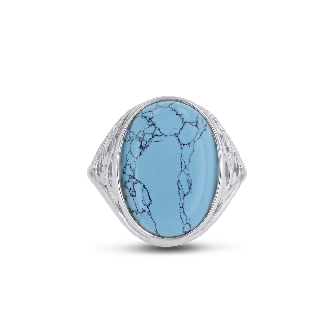 Cliff Oval Turquoise Ring - Koraba