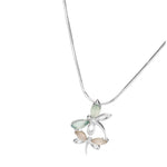Load image into Gallery viewer, Dragon Fly Pink & Aqua Pendant - Koraba