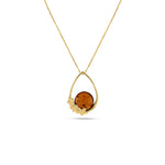 Load image into Gallery viewer, Flower Garland Cognac Pendant - Koraba