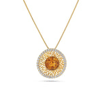 Load image into Gallery viewer, Goddess of Zircons Cognac Pendant - Koraba