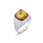 Load image into Gallery viewer, Hills Square Cut Cognac Ring - Koraba