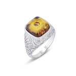 Load image into Gallery viewer, Hills Square Cut Cognac Ring - Koraba
