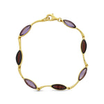 Load image into Gallery viewer, Morning Dew Purple & Cherry Bracelet - Koraba