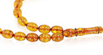 Load image into Gallery viewer, Natural Caribbean Amber Olive Cognac 33 Rosary beads - Koraba