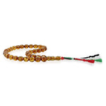 Load image into Gallery viewer, Natural Caribbean Amber Rosary Diamond Cut 4 Cognac Color 33 Beads - Koraba