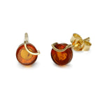 Load image into Gallery viewer, Raw Amulette Cognac Earrings - Koraba