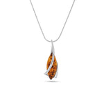 Load image into Gallery viewer, Silver Lining Cognac Pendant - Koraba