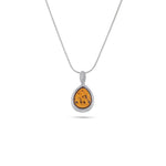 Load image into Gallery viewer, Silver Web Cognac Pendant - Koraba