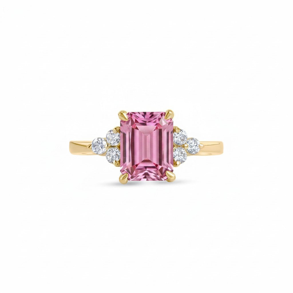 Birthstone Square Spinel Ring