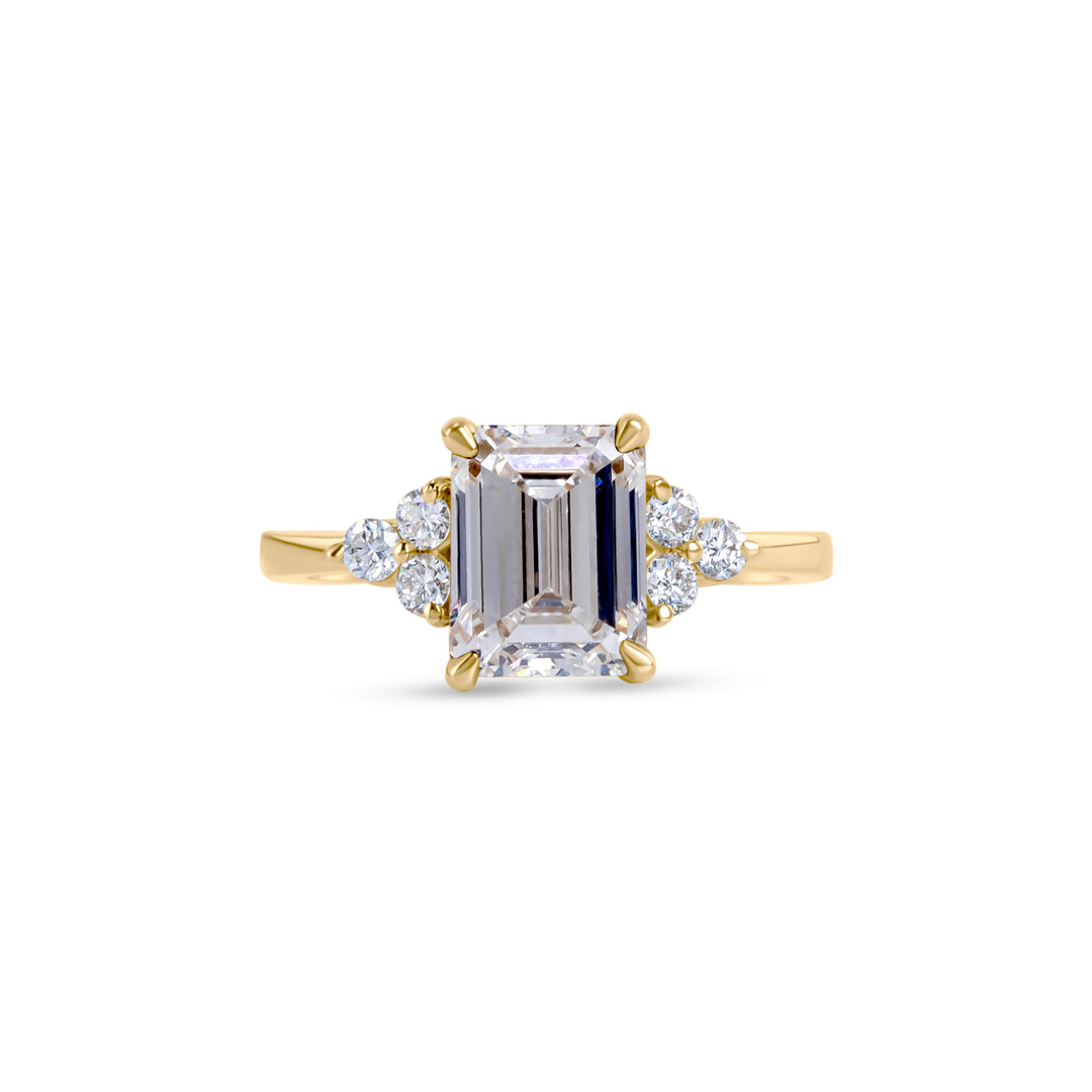 Birthstone Square Lab Grown Diamond Ring