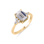 Load image into Gallery viewer, Birthstone Square Lab Grown Diamond Ring
