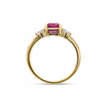 تحميل الصورة إلى عارض المعرض، Birthstone Square Pink Tourmaline Ring
