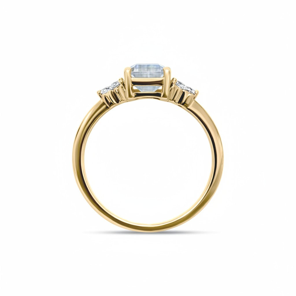 Birthstone Square Moonstone Ring