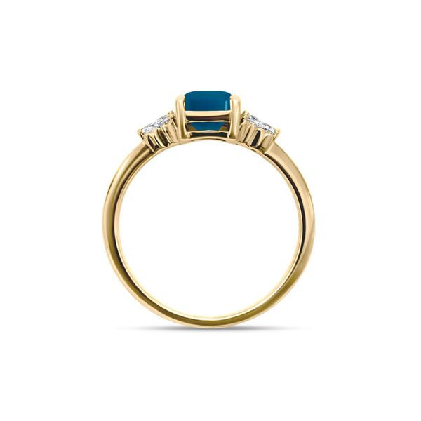 Birthstone Square Turquoise Ring