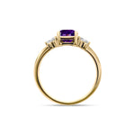 تحميل الصورة إلى عارض المعرض، Birthstone Square Amethyst Ring
