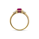 تحميل الصورة إلى عارض المعرض، Birthstone Square Ruby Ring
