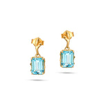 Load image into Gallery viewer, Blue Topaz Princess Earrings