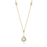 Load image into Gallery viewer, Linked Green Agate Necklace