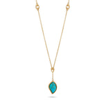 Load image into Gallery viewer, Turquoise Leaf Necklace
