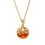 Load image into Gallery viewer, Amber Honey Nest Pendant

