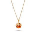 Load image into Gallery viewer, Amber Honey Nest Pendant
