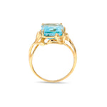 Load image into Gallery viewer, Blue Topaz Princess Ring
