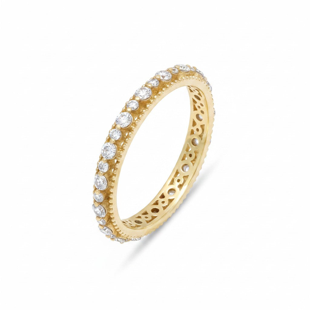 Verona Banded White Ring