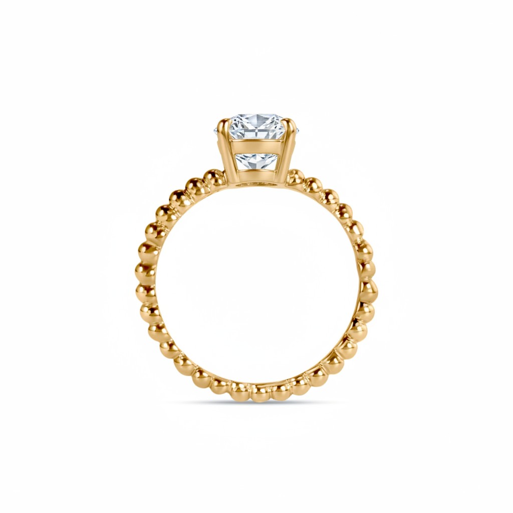 Birthstone Round Lab Grown Diamond Ring